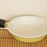 Plate round aubecq ø18 enamelled steel vintage 60