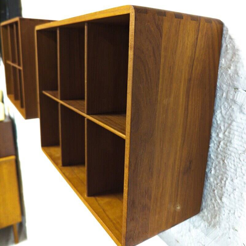 Teak wall locker
