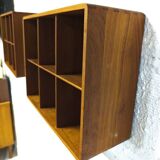 Teak wall locker
