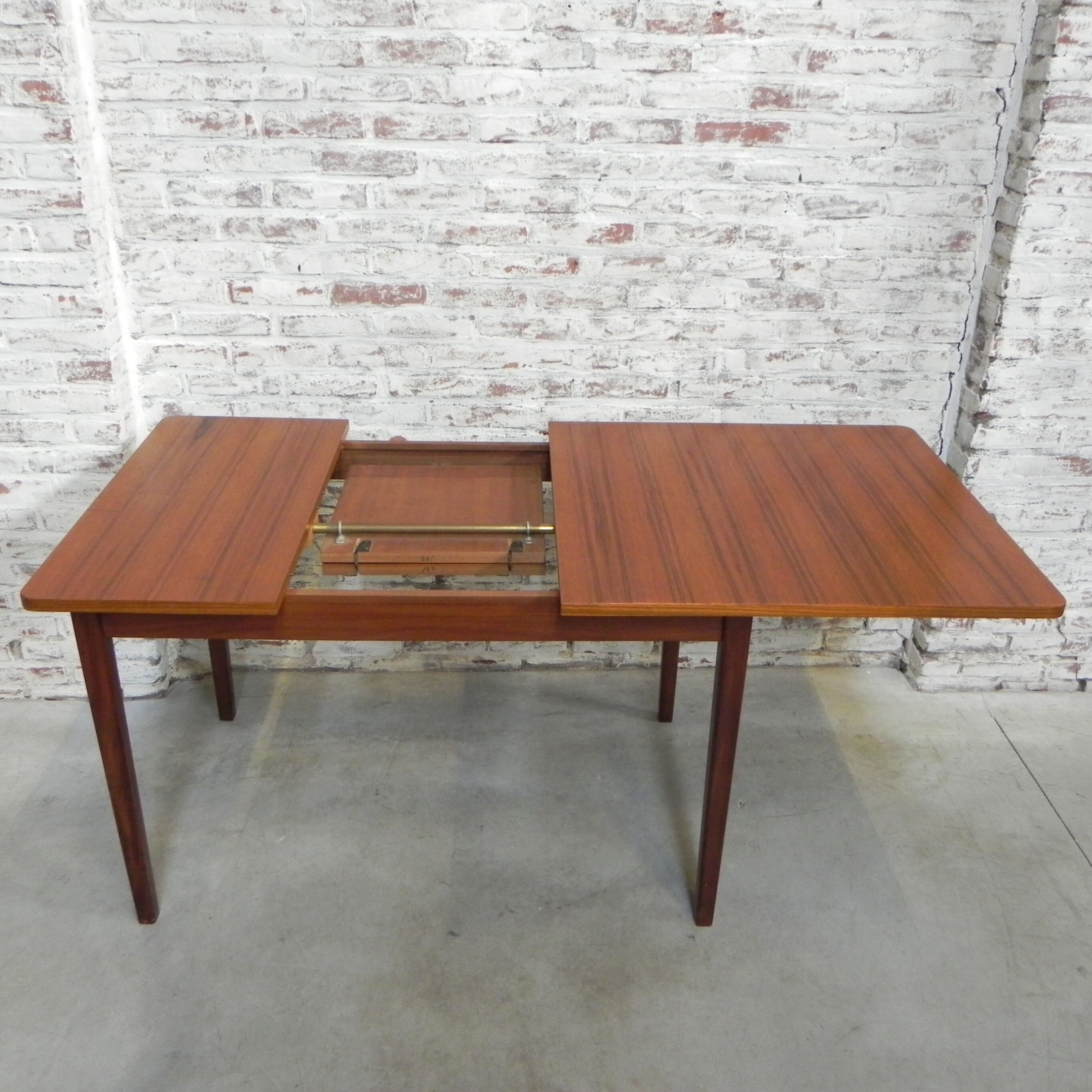 Danish vintage dining table extendable
