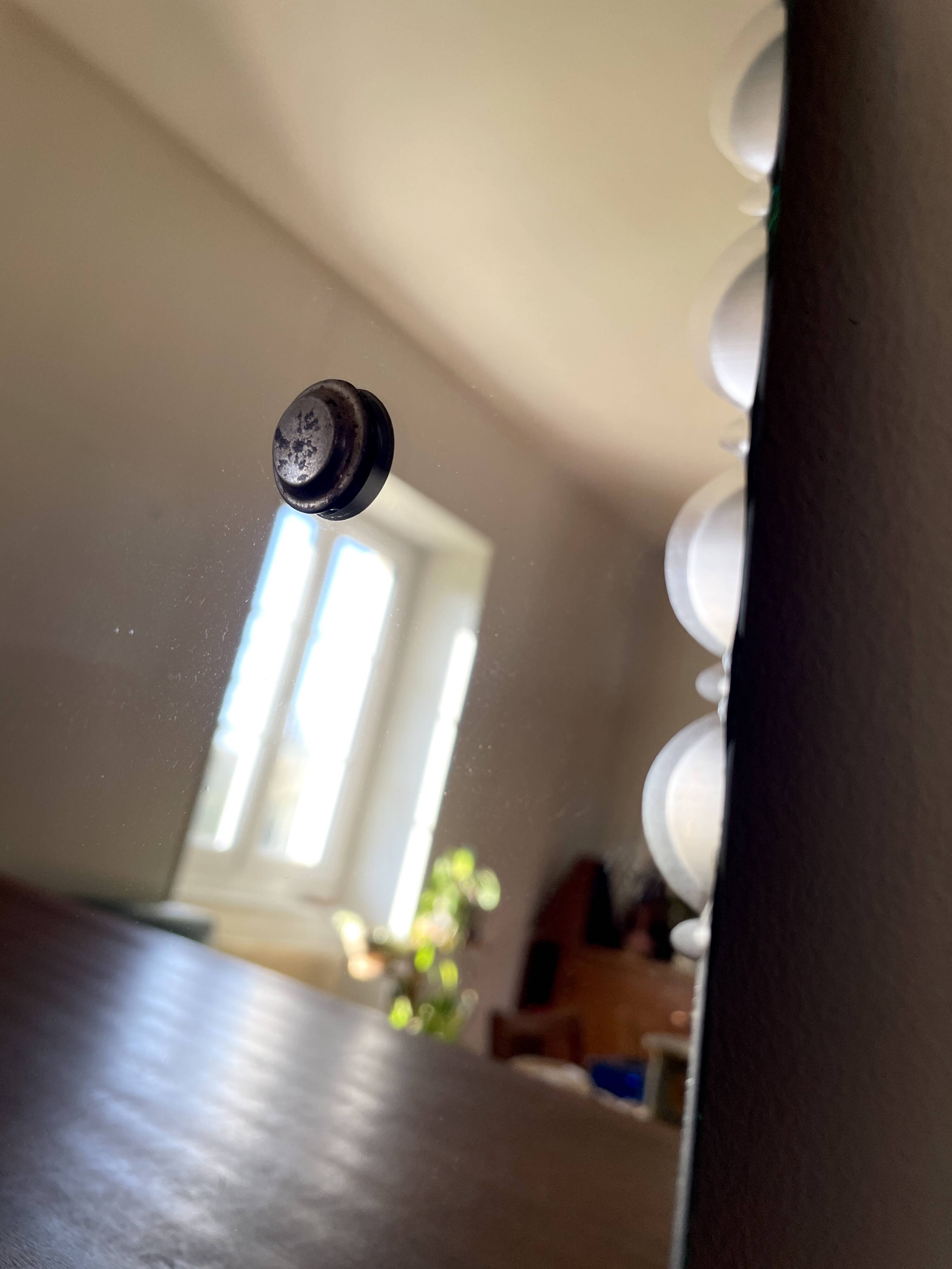 Beveled octagonal mirror, 1930