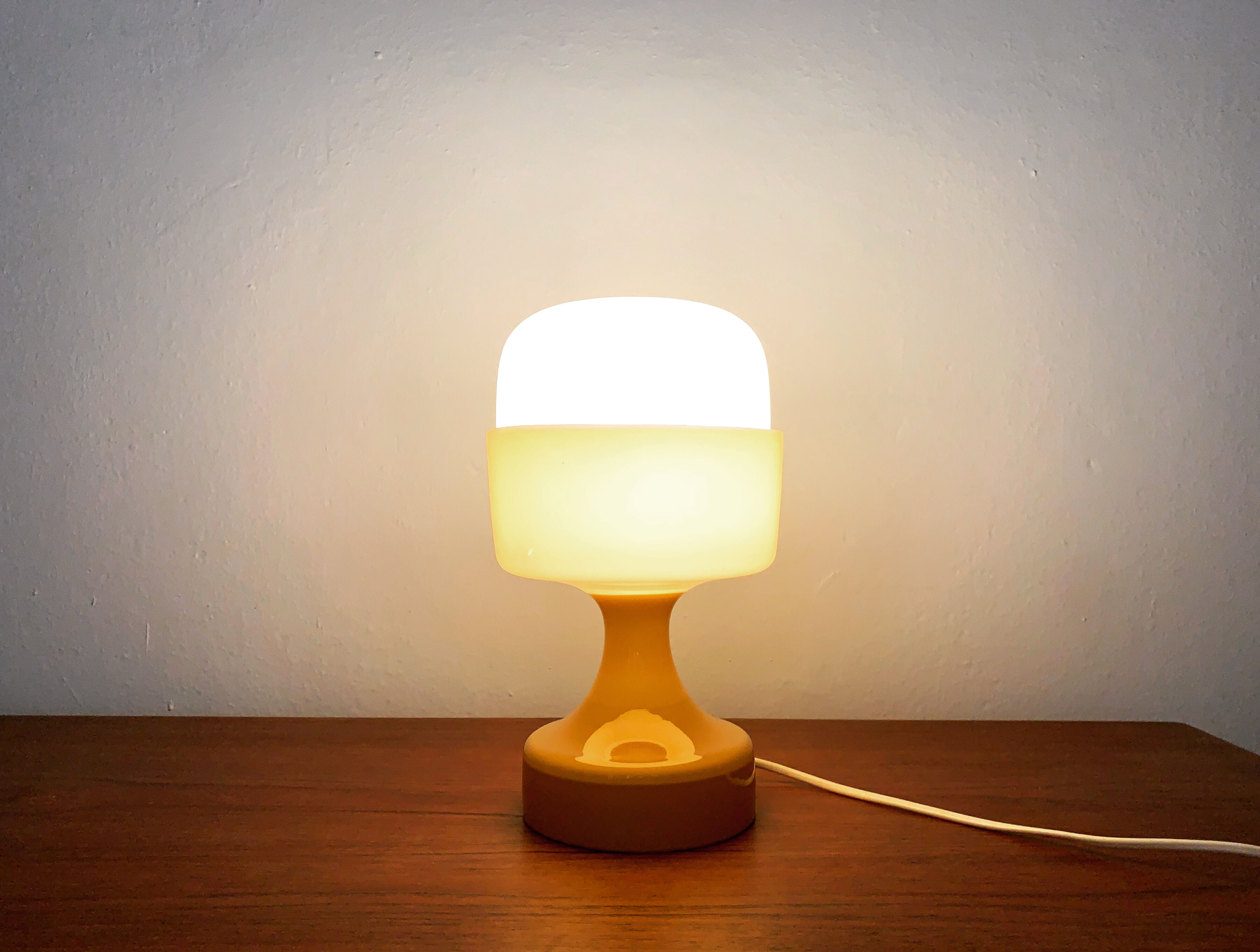 Mid-Century Modern glass table lamp