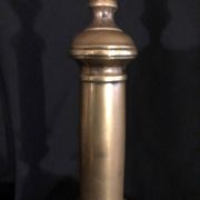 Bronze torch candle holder early 20th century