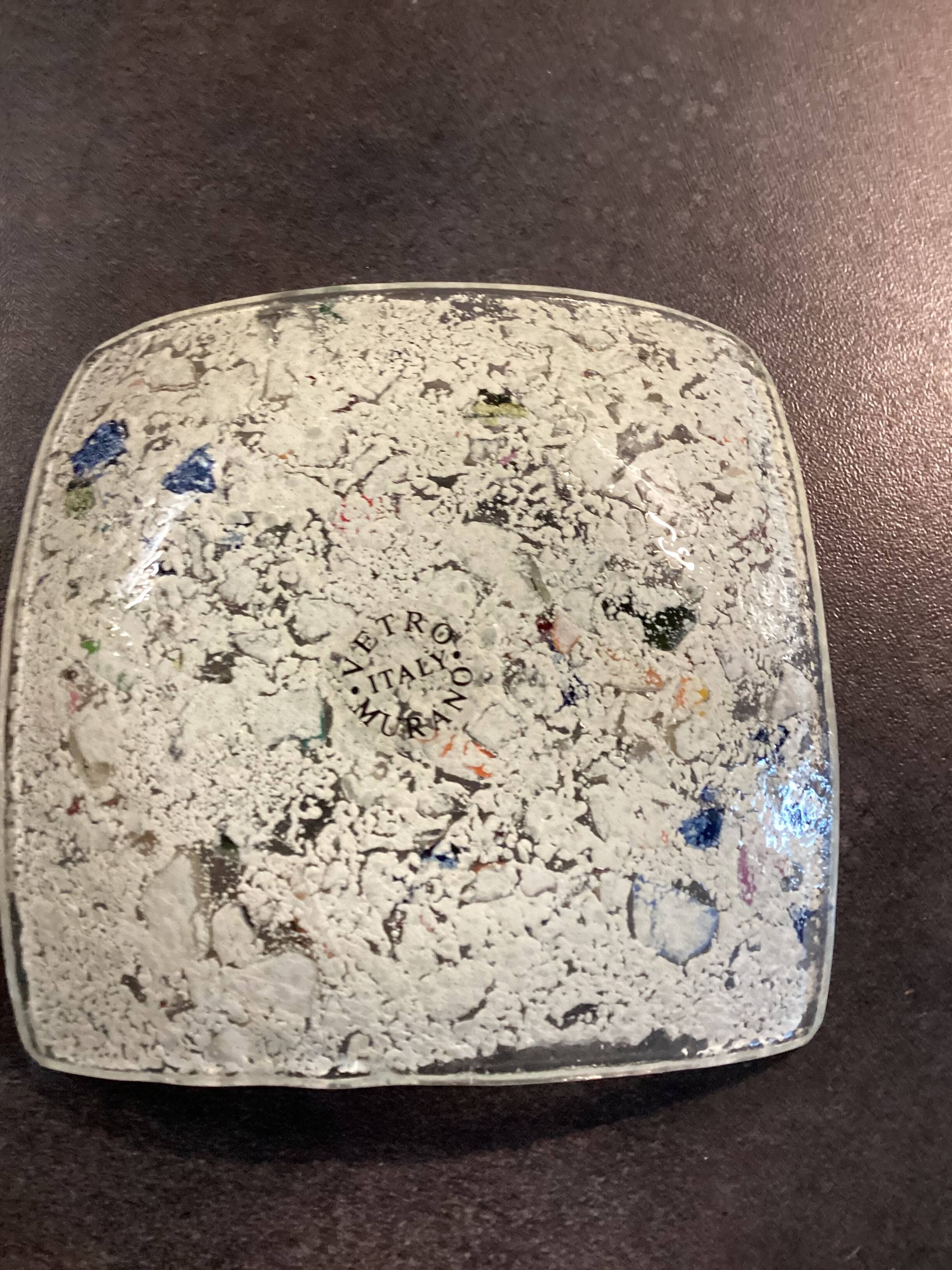 Murano Trinket Dish. Murano Vide Poche.