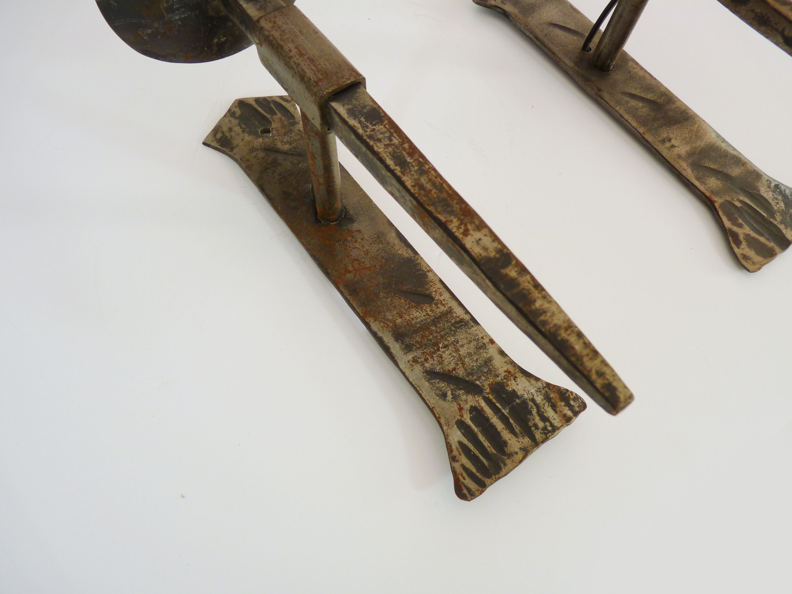 Old pair of wrought iron wall sconces. Castle sconces. Year 50 60