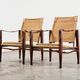 Kaare Klint Pair of Safari Chairs for Rud Rasmussen Denmark 1960s