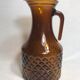 Service old decanter and its 6 glasses for orange juice - geometric vintage