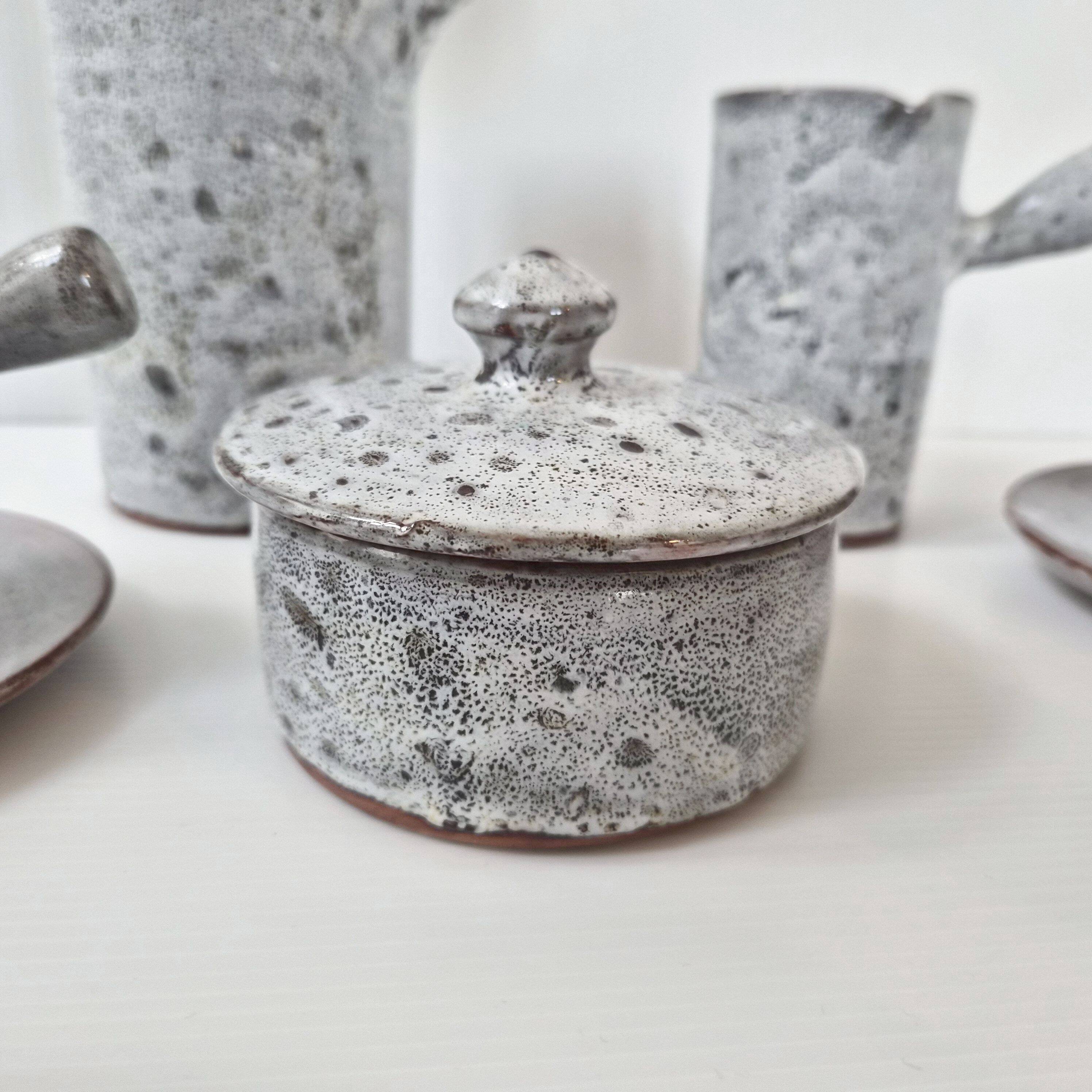 Vintage 1960s stoneware coffee set