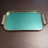 Mid Century Serving Tray Gold Metal with Mirror Effect "Plyware" England