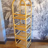 Vintage rattan shelf