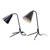 Pair of Svend Aage Holm Sørensen lamps for Holm Sørensen - 1950s
