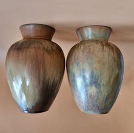 Denbac - Two vases - France - 1920-1949 - Art Deco style ceramics