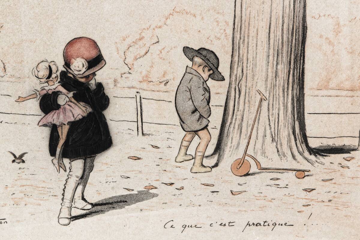 Set of two lithographs by Georges Redon (1869-1943)