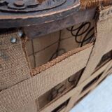 1930-35s, Danish 3-seater sofa, furniture velour, furniture mesh, ash wood.