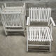 Set of 4 folding garden chairs Youpy, René Gleizes, vintage 60s