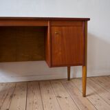 Mid-Century Danish Teak & Beech Desk, 1950s
