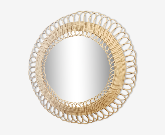 Miroir en rotin 43cm