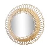 Rattan mirror 43cm