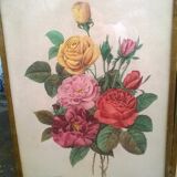 Paire de cadres "aux bouquets de fleurs"