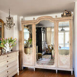 Louis XVI style mirror armoire