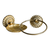 Gold metal bathroom accessories