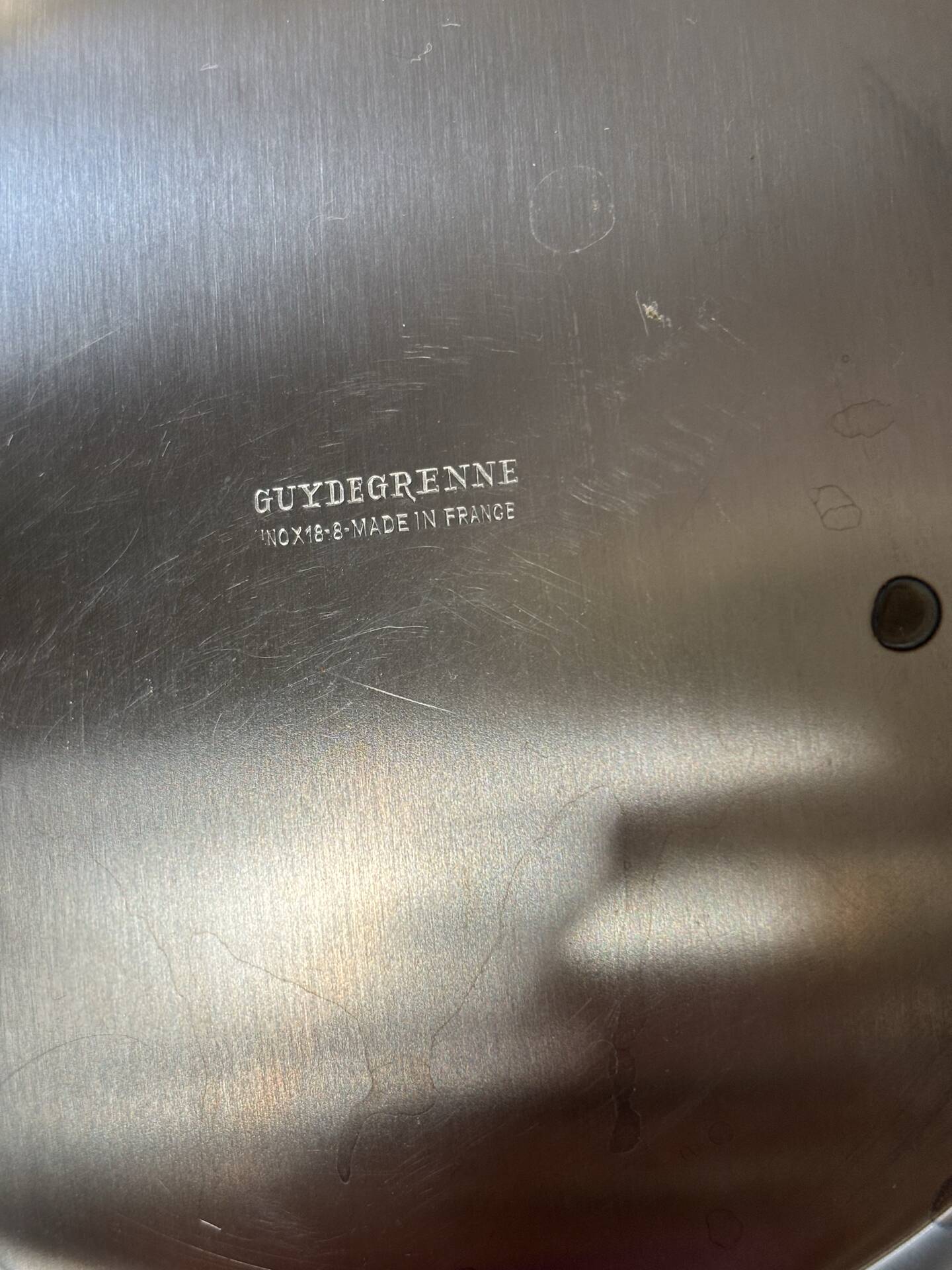 Plat couvert en inox Guy Degrenne 