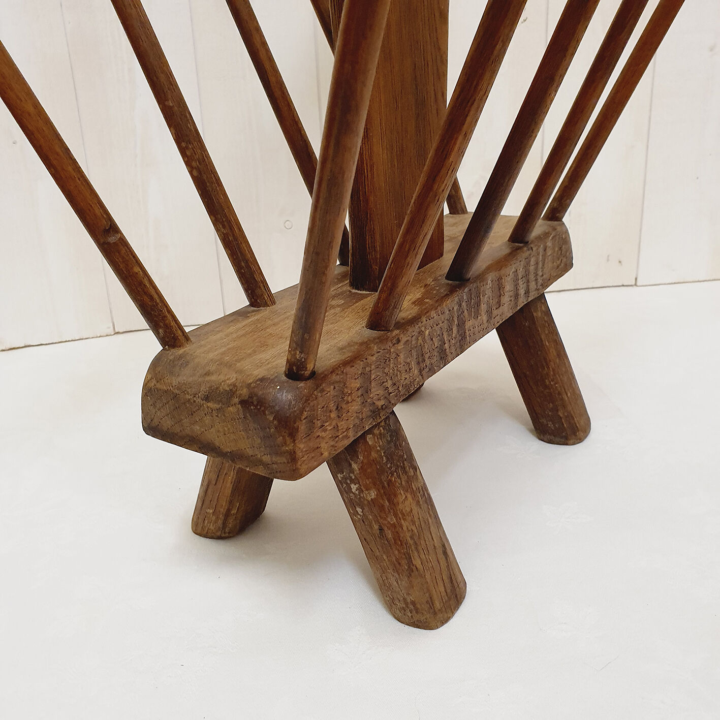 Brutalist wooden magazine racks