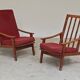 Pair of Scandinavian style armchairs, French made 1970.