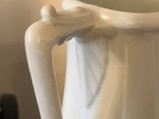 Pair of white porcelain flower vases