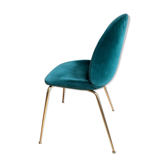 Chair beetle Gubi green velvet brass trample