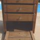 Antique upholsterer furniture with 3 drawers and a false drawer door – Completely restored