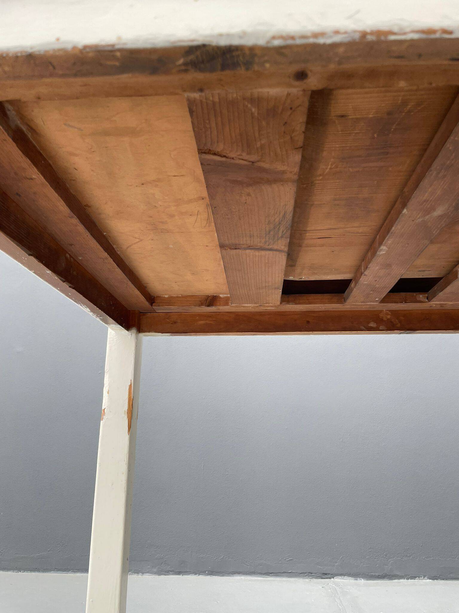 Vintage Writing Desk with Drawer, Czechoslovakia, ca. 1950s–60s