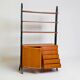 Bibliothèque vintage scandinave Roxen Möbel IKEA en teck Suède 1960