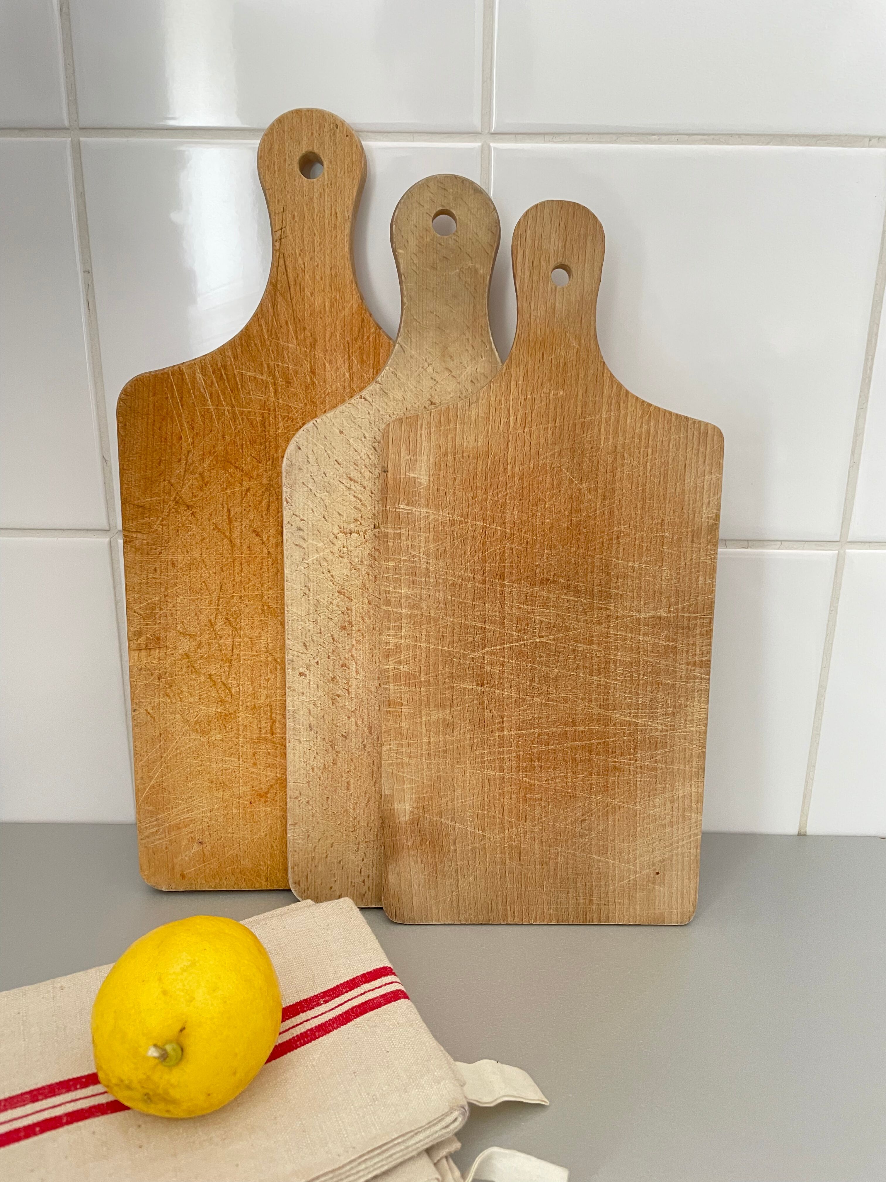 Lot de planches à découper en bois