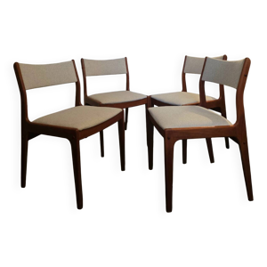 Suite de 4 chaises vintage - tweed