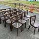 Set of 17 bistro chairs