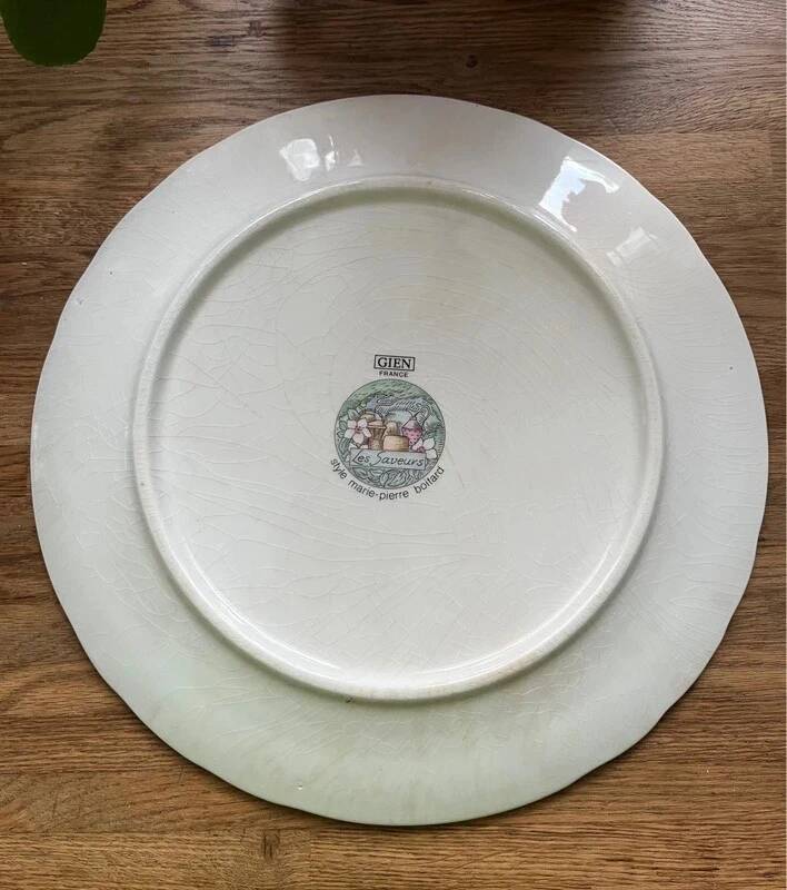 Cheese serving platter Gien