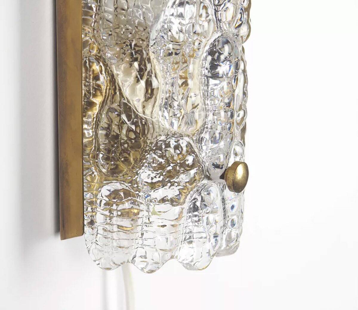 Lyfa Glass wall lamp Gefion by Carl Fagerlund, 1960's