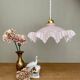 Vintage pink opaline lampshade pendant light