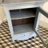 Old grey tinted wooden furniture