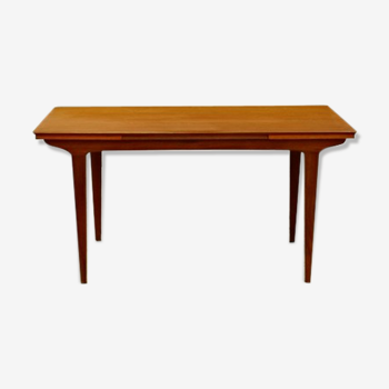 Table de repas extensible vintage scandinave 1960 teck