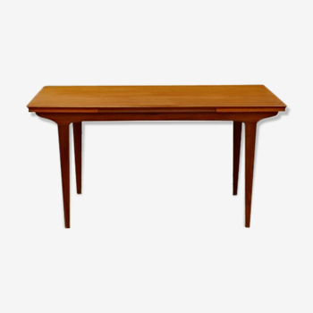 Table expandable Scandinavian vintage 1960 teak