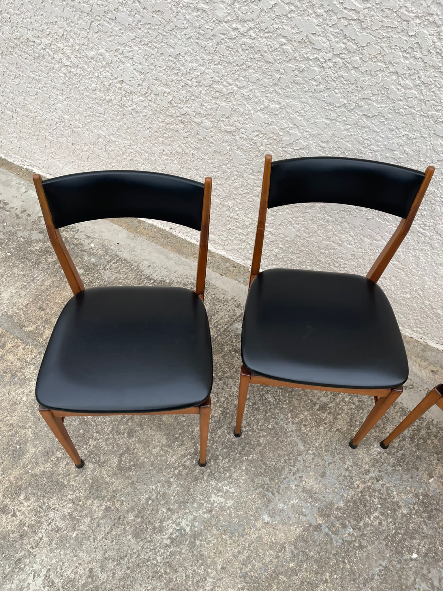 4 Danish teak chairs