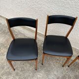 4 Danish teak chairs