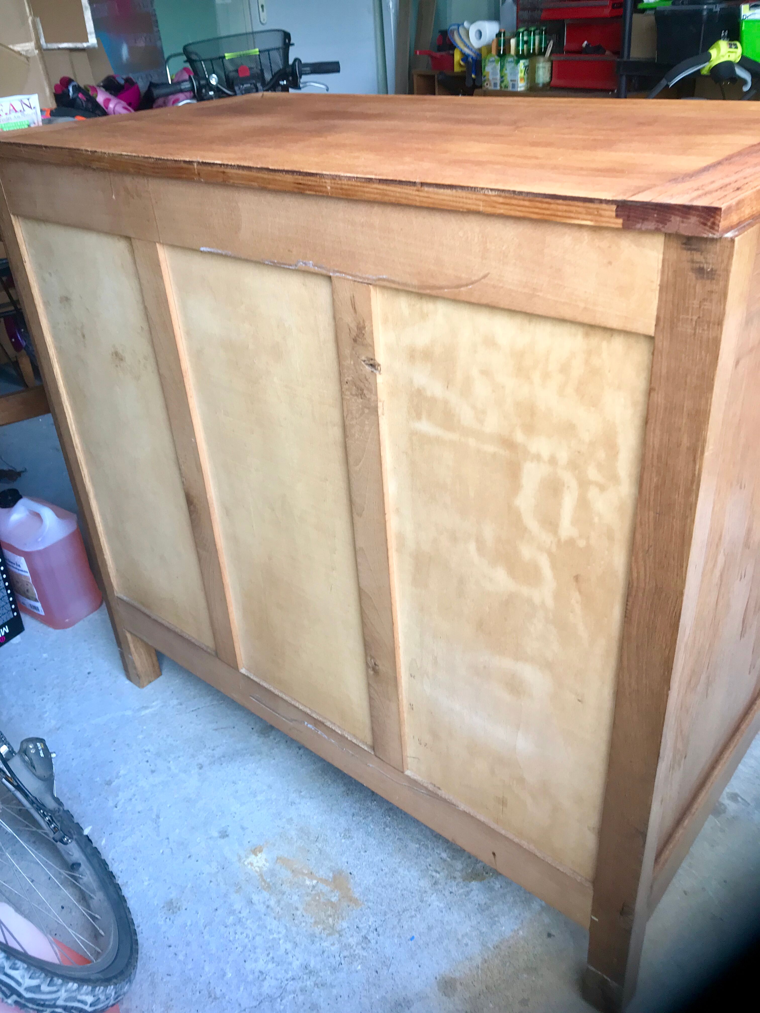 Commode vintage pieds compas