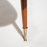 Table vintage, wood table, coffee table, coffee table, table oval, table feet compass, interior decorating, home décor, 60's