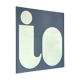 IO typographic mirror by Giuseppe Raimondi, 1970s