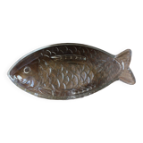 Vintage glass fish dish