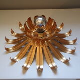 Wall light flower vintage 70s