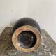 Black and yellow vase 60s Pol Chambost style